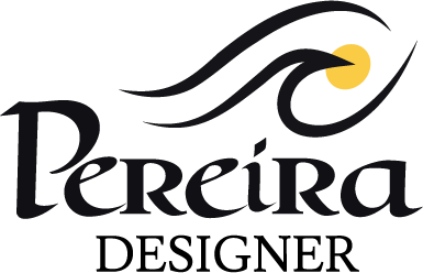 Logotipo Pereira Designer, marca de design e produtos personalizados.